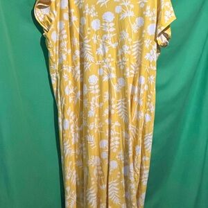 Bobbie Brooks Yellow Floral Dress